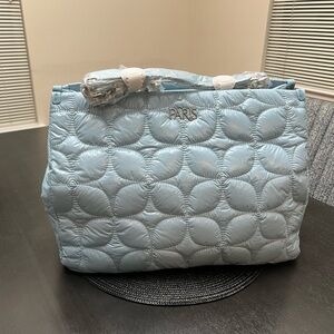 Elegant Blue Quilted Women's Bag